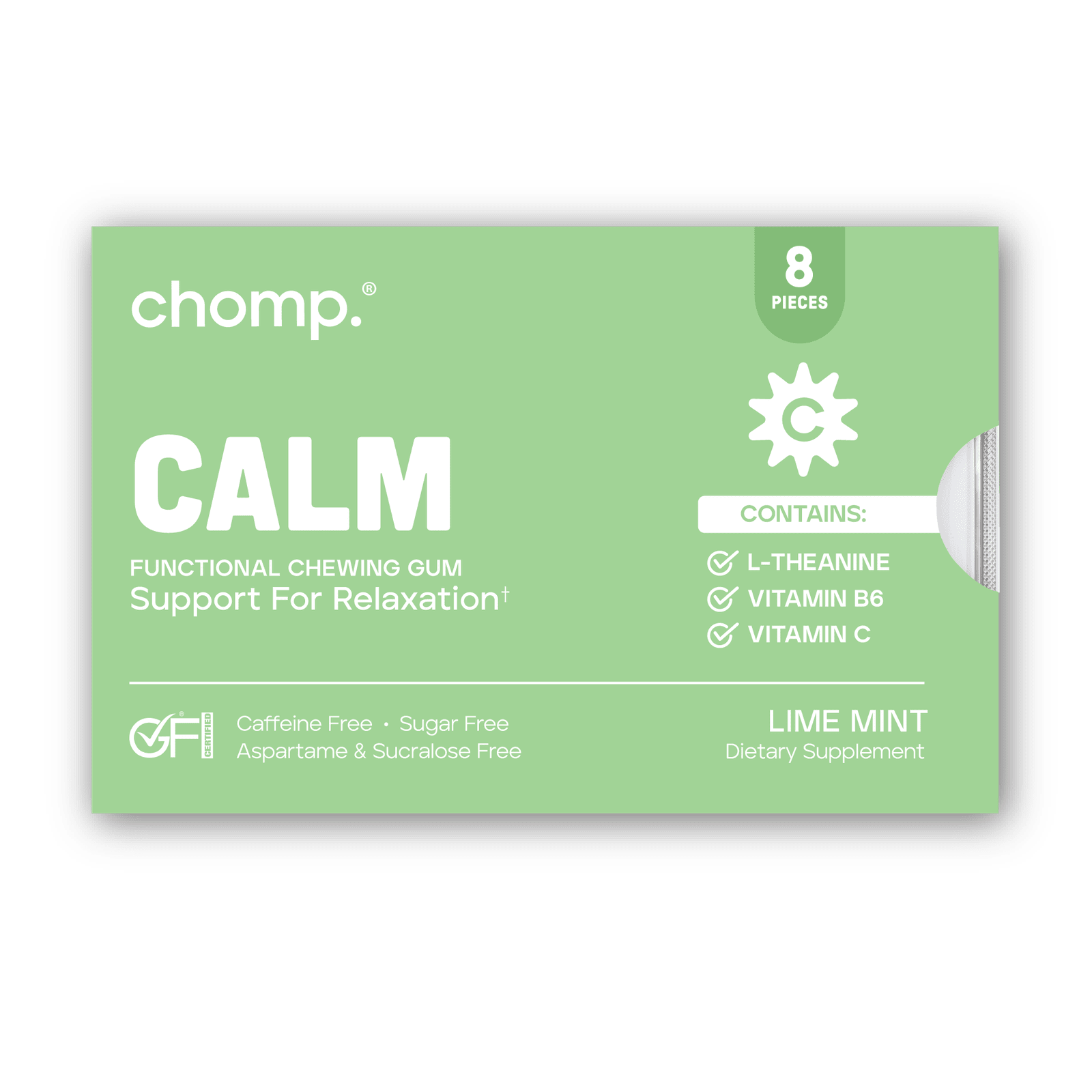 Calm Gum: Stress Relieving Chewing Gum - Chomp Gums